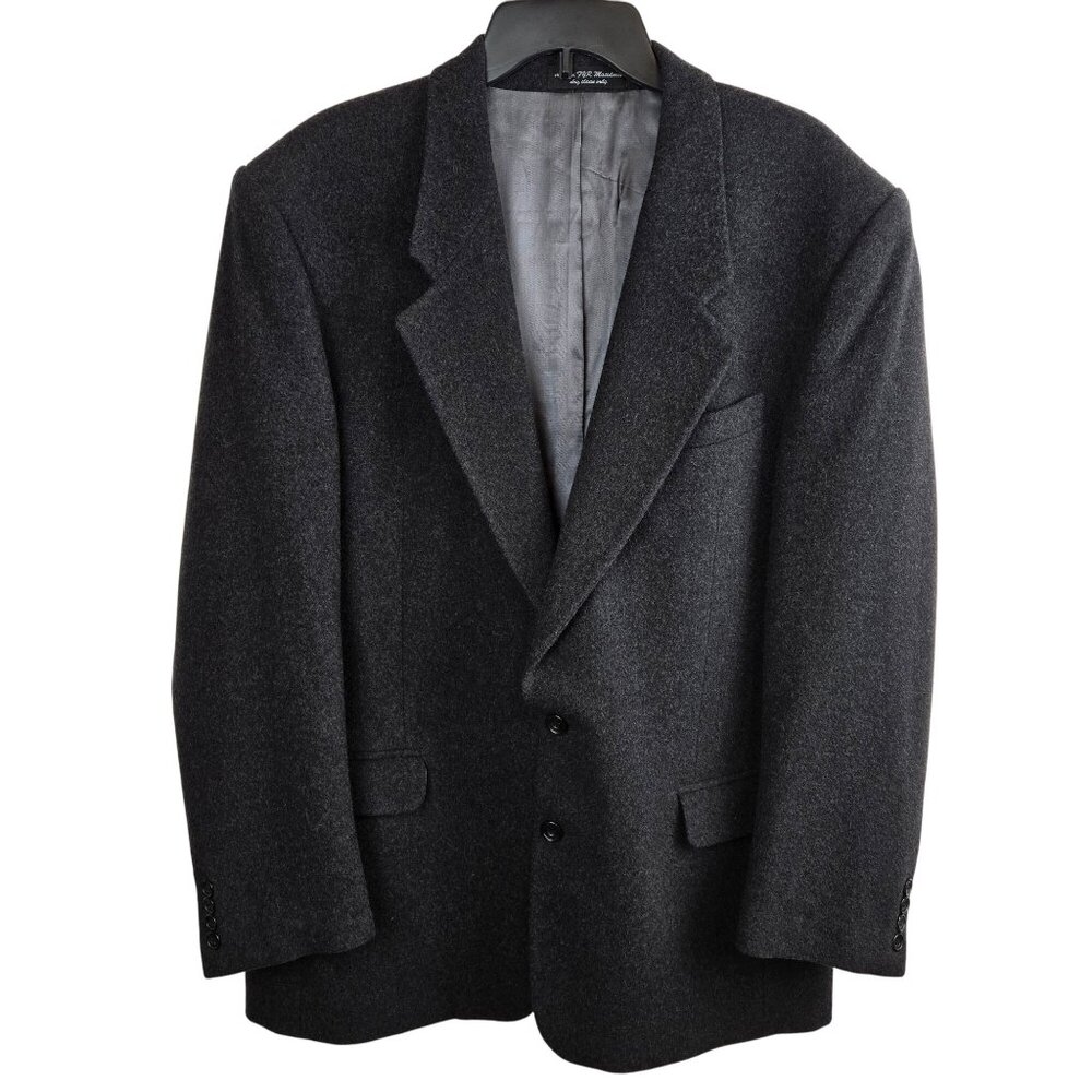 Mens XL Gray Black Lined Satin Officewear Business Workwear Formal Classy Blazer